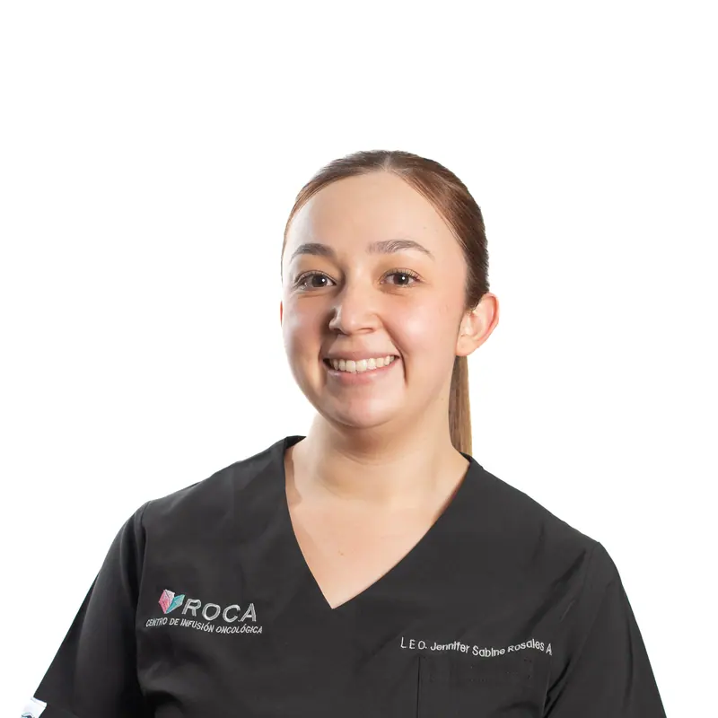 E.E.O. Kassandra Huerta Espino, Especialista en Enfermería Oncológica, en el centro de infusión oncológica ROCA